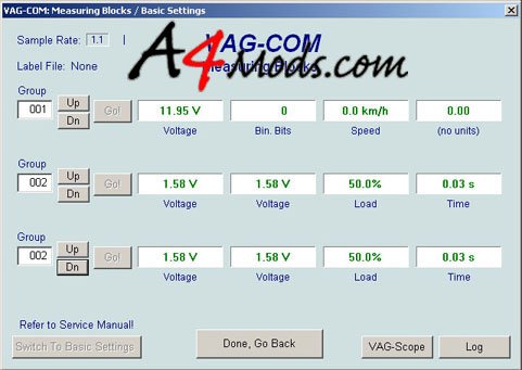 B6 Audi A4 - OBDTool Vag Com Auto Level Error